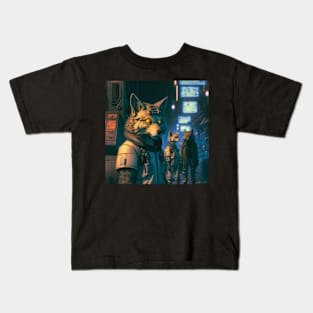 Scifi Wolves Kids T-Shirt